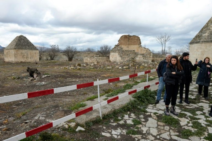 Reduced to ruins: Most of Aghdam was razed after it was taken by Armenians in 1993