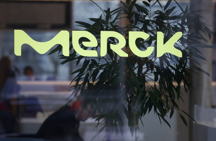 A logo of drugs and chemicals group Merck KGaA is pictured in Darmstadt, Germany January 28, 2016.