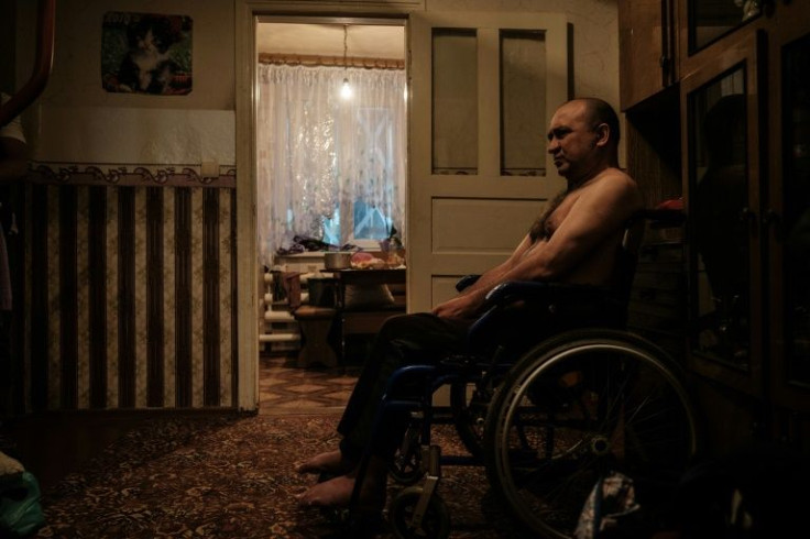 Andriy Oleynik was forced to return home after spending all his savings taking his family to a town that soon also came under attack