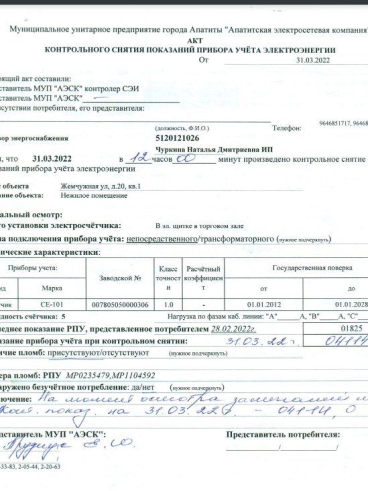 Leaked Rosatom document