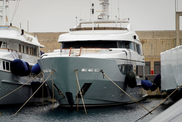 The yacht called "Lady Anastasia" owned by Russian oligarch Alexander Mikheyev is seen at Port Adriano in the Spanish island of Mallorca, Spain March 15, 2022. 