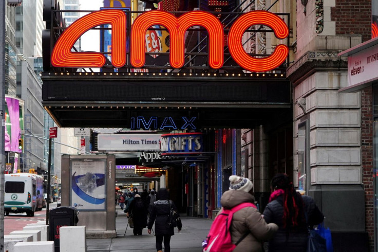 An AMC theatre is pictured amid the coronavirus disease (COVID-19) pandemic in the Manhattan borough of New York City, New York, U.S., January 27, 2021.