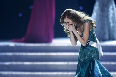 Miss California Alyssa Campanella reacts after being named Miss USA 2011 during the Miss USA pageant in the Theatre for the Performing Arts at Planet Hollywood Hotel and Casino in Las Vegas, Nevada June 19, 2011.