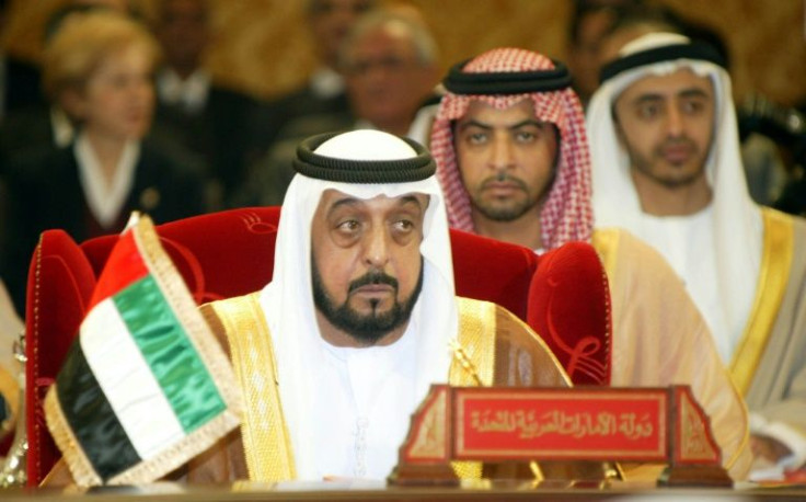 UAE President Sheikh Khalifa bin Zayed seen in a file picture from May 2022