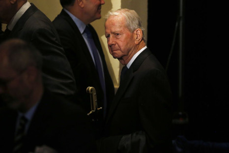 Former U.S. National Security Advisor Robert "Bud" McFarlane attends Republican U.S. presidential candidate Donald Trump's foreign policy speech at the Mayflower Hotel in Washington, United States, April 27, 2016.  