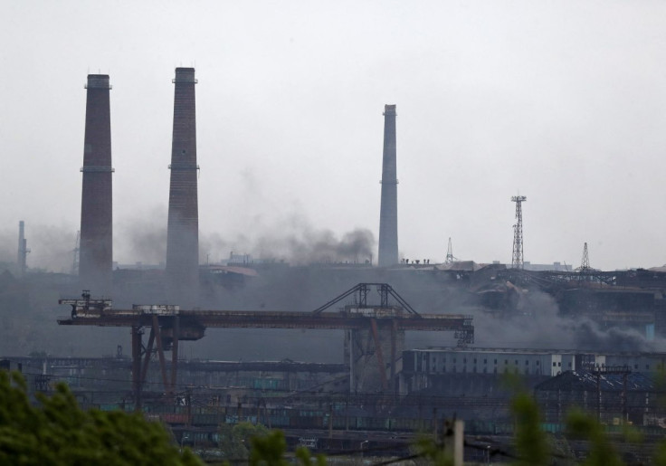 A view shows destroyed facilities of Azovstal Iron and Steel Works during Ukraine-Russia conflict in the southern port city of Mariupol, Ukraine May 13, 2022. 
