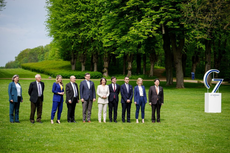German Foreign Minister Annalena Baerbock, French Foreign Minister Jean-Yves Le Drian, British Foreign Secretary Elizabeth Truss, Canadian Foreign Minister Melanie Joly, European Union's High Representative for Foreign Affairs Josep Borrell, U.S. Under Se