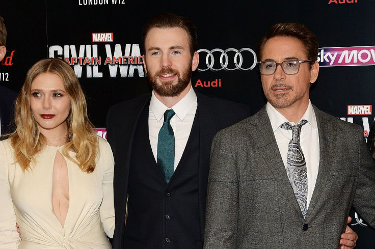 Chris Evans, Elizabeth Olsen and Robert Downey Jr