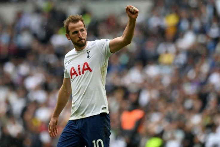 Spot on: Harry Kane's penalty sent Tottenham into the top four
