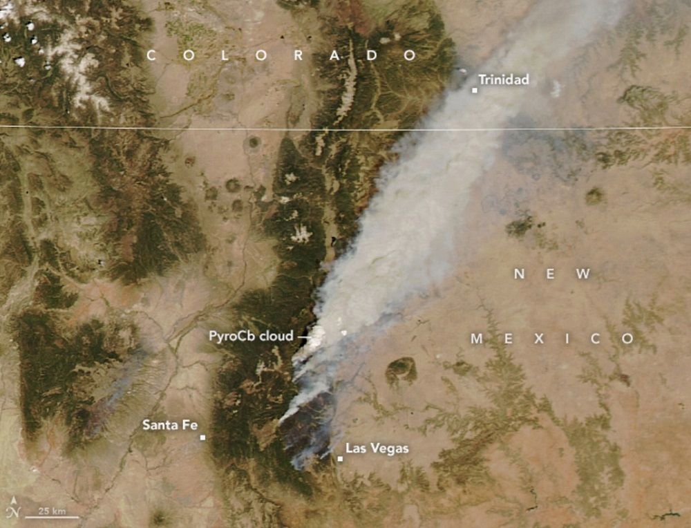 NASA Satellite Image Shows 'Fire Cloud' From New Mexico Wildfire | IBTimes