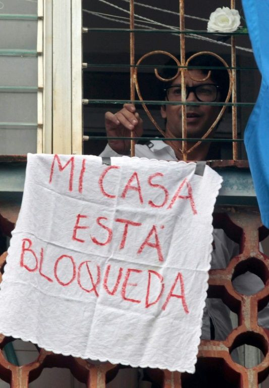 Cuban playwright Yunior Garcia was prevented from leaving his house in November 2021 after trying to organise a street protest against government curbs on freedoms