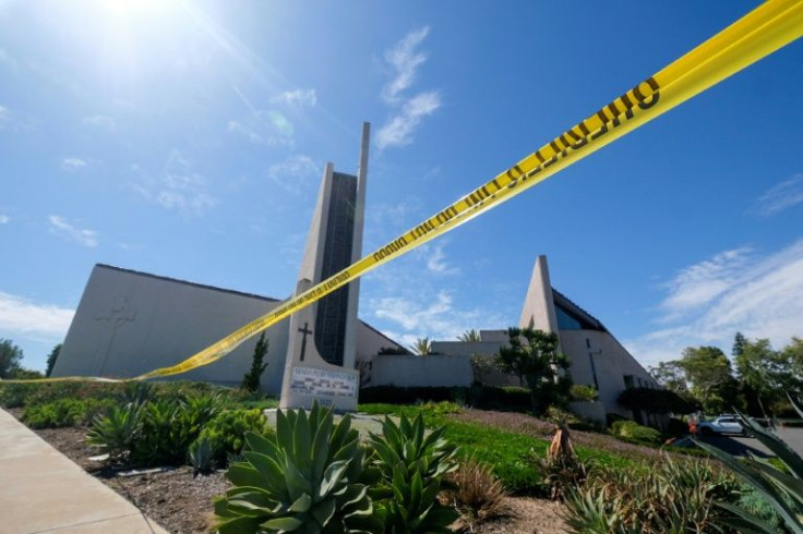 A Chinese immigrant is being held on suspicion of murder after one person died and five others were hurt in a shooting at a California church