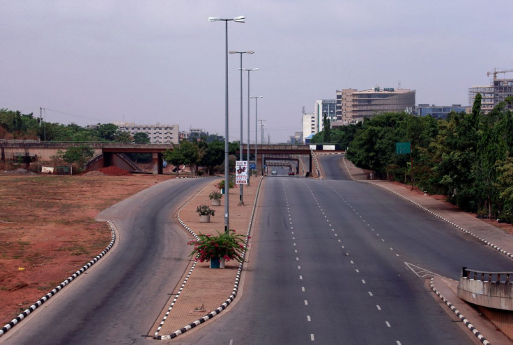 General view of empty roads in Abuja, Nigeria March 31, 2020.