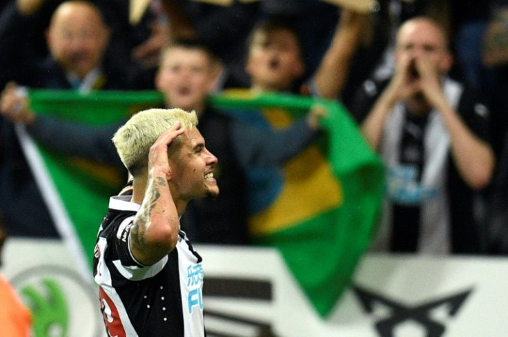 Two good: Bruno Guimaraes scored Newcastle's second goal against Arsenal
