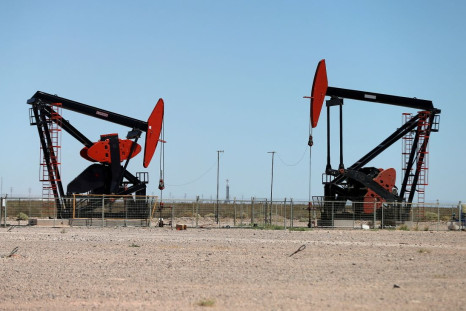 Oil pump jacks are seen at the Vaca Muerta shale oil and gas deposit in the Patagonian province of Neuquen, Argentina, January 21, 2019.  