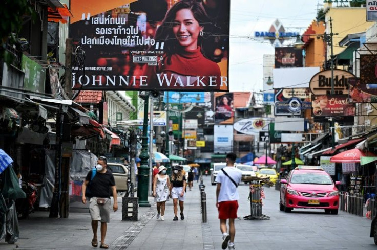 Thailand's economy grew 2.2 percent in the first quarter following an export and tourism boost after the relaxation of pandemic entry restrictions