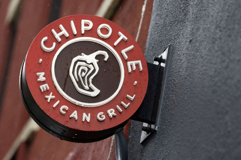 The logo of Chipotle is seen on one of their restaurants in Manhattan, New York City, U.S., February 7, 2022. 