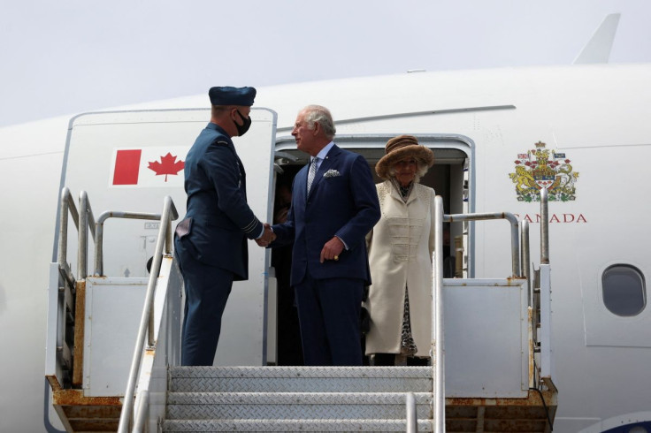 Britain's Prince Charles and Camilla, Duchess of Cornwall arrive for their Canadian 2022 Royal Tour in St. John's, Newfoundland, Canada May 17, 2022.