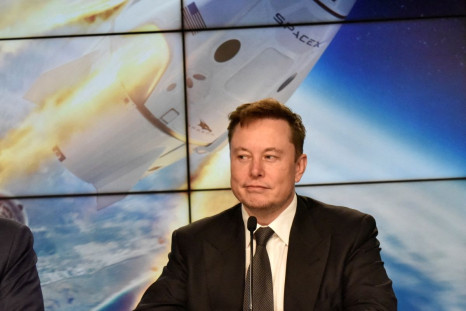 SpaceX founder and chief engineer Elon Musk attends a news conference at the Kennedy Space Center