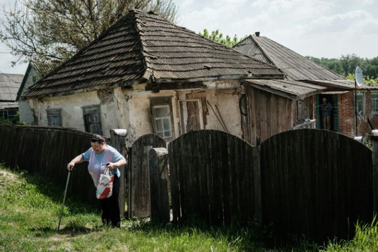 Simple homes in frontline villages such as Sydorove are extremely susceptible to Russian mortar and artillery fire