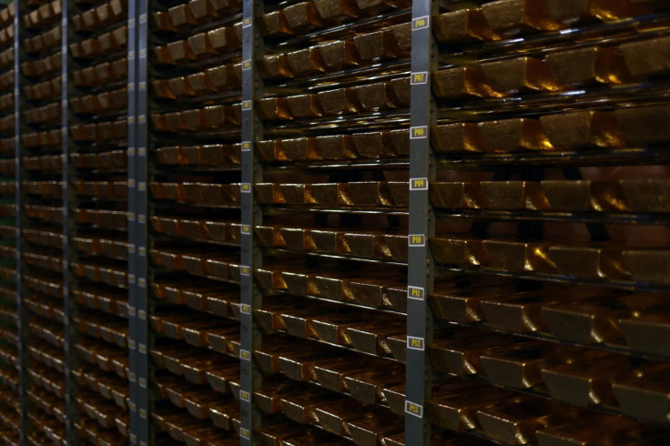 Part of Portugal's reserve gold bars are seen at the Bank of Portugal fortified complex in Carregado, Alenquer, Portugal, May 17, 2022. Picture taken May 17, 2022. 