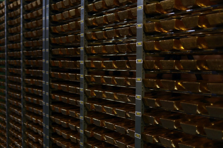 Part of Portugal's reserve gold bars are seen at the Bank of Portugal fortified complex in Carregado, Alenquer, Portugal, May 17, 2022. Picture taken May 17, 2022.