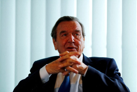 Former German Chancellor Gerhard Schroeder is pictured during an interview with Reuters in his office in Berlin, Germany, November 15, 2018. 