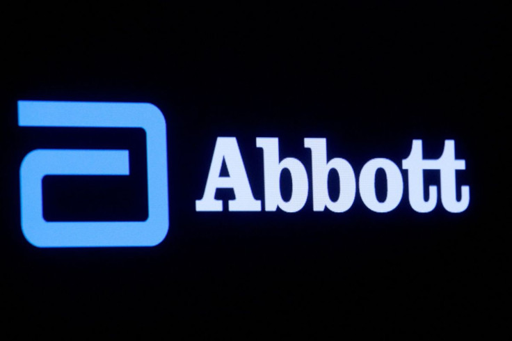 Abbott Laboratories logo is displayed on a screen at the New York Stock Exchange (NYSE) in New York City, U.S., October 18, 2021.  