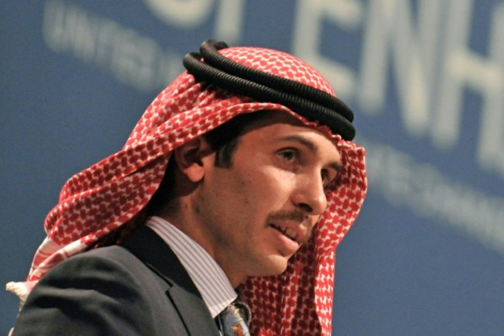 Prince Hamzah is seen delivering a speech in 2009