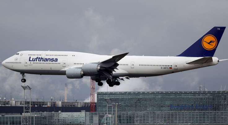 A Boeing 747-8i plane of German air carrier Lufthansa lands at the airport in Frankfurt, Germany, February 12, 2019.  