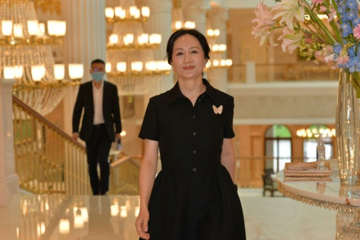 Huawei chief financial officer Meng Wanzhou in March 2022 after her release from detention in Canada last year