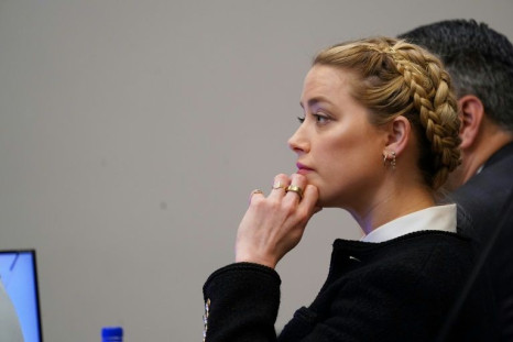 Amber Heard in court during the defamation suit filed against her by her former husband Johnny Depp