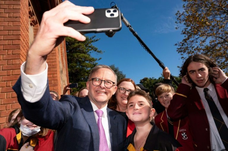 Opposition Labor Party leader Anthony Albanese (L) was called a "loose unit" because of his high profile gaffes