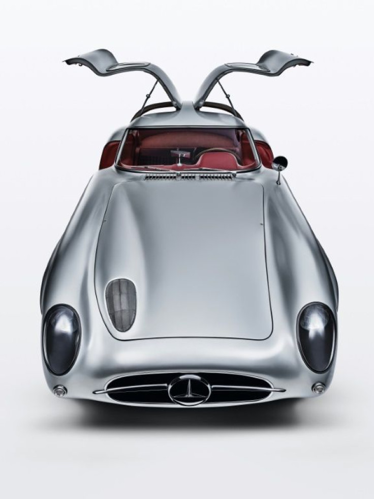 The 300 SLR Uhlenhaut is known for its unusual lines and butterfly doors, and was modelled on the W196 R Grand Prix race car