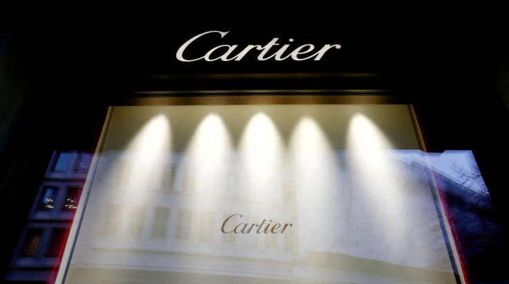 The logo of luxury goods group Richemont's flagship brand Cartier is seen at a branch in Zurich, Switzerland, January 12, 2017.  