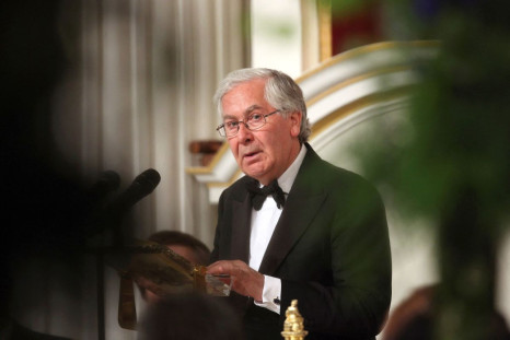 Governor of the Bank of England Mervyn King addresses the audience of the 'Lord Mayor's Dinner to the Bankers and Merchants of the City of London' at the Mansion House in London June 19, 2013. 