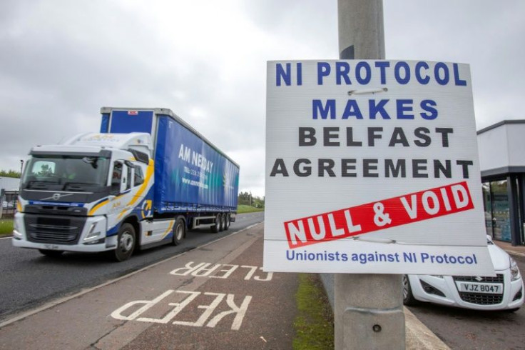 Pro-UK unionists in Northern Ireland are opposed to post-Brexit trading arrangements in the province