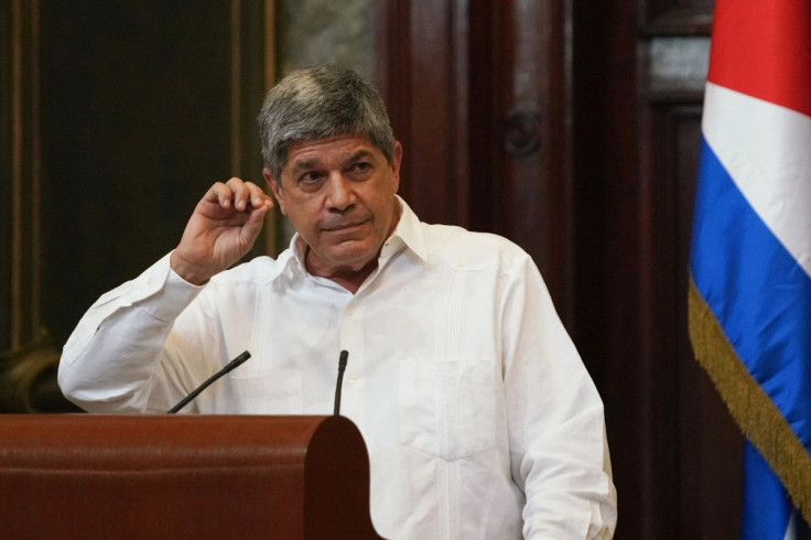 Cuba's Deputy Minister of Foreign Affairs Carlos Fernandez de Cossio speaks during a seminar at University of Havana, Cuba, May 18, 2022. 