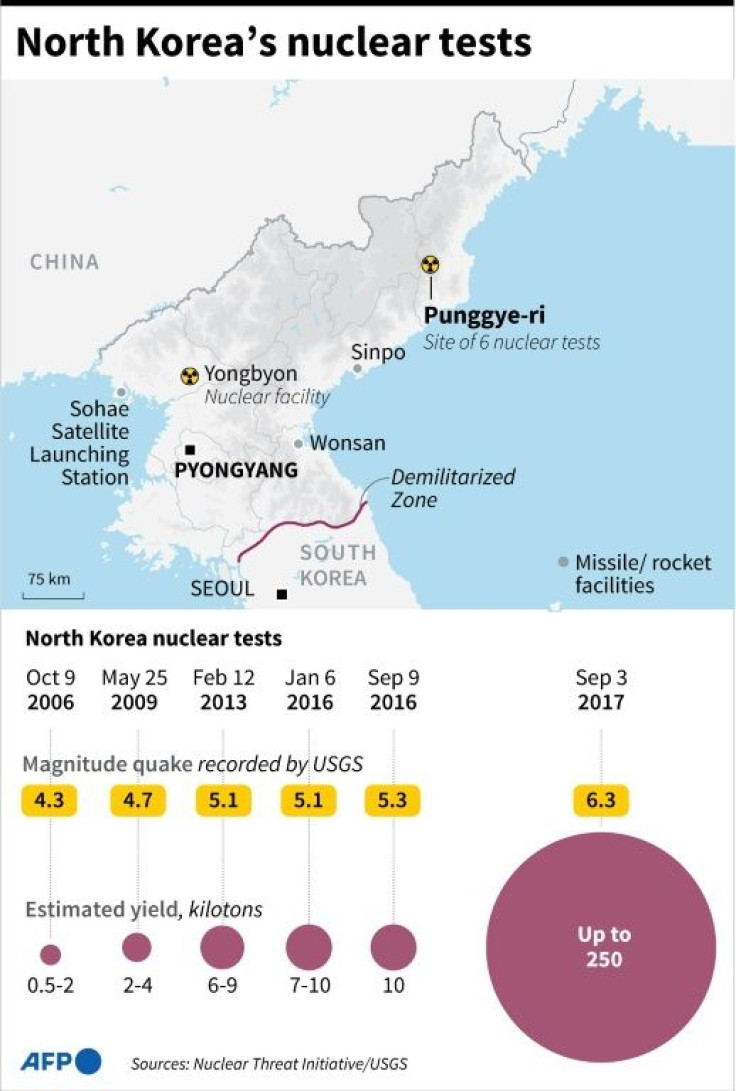 Map and factfile on North Korea's nuclear tests