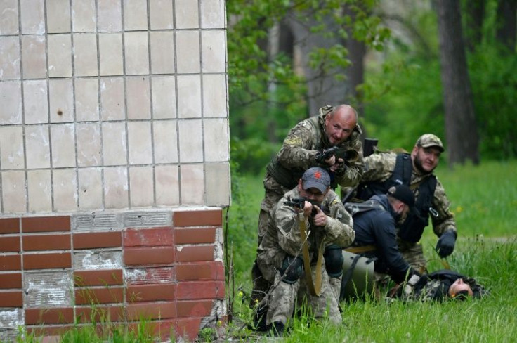 Training exercises include learning how to navigate a minefield, evacuating the wounded under fire and shooting an automatic weapon