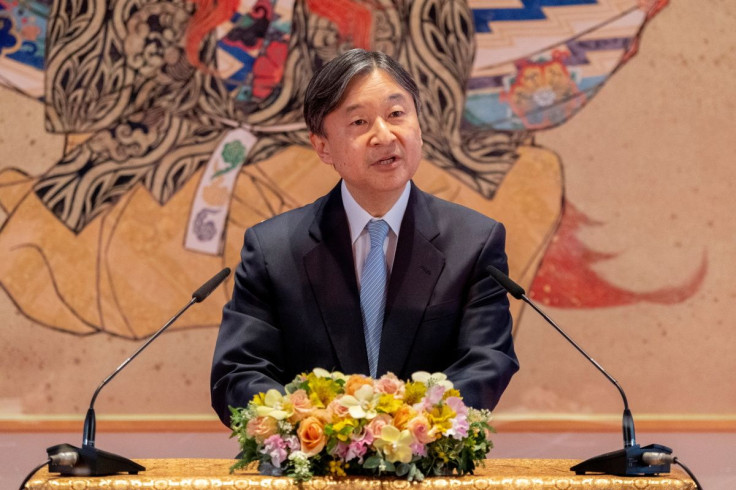 In this photo provided by the Imperial Household Agency of Japan, Japanese Emperor Naruhito speaks during a news conference at the Imperial Palace in Tokyo, Japan, February 21, 2022, ahead of the Emperor's 62nd birthday on February 23. Mandatory credit Im