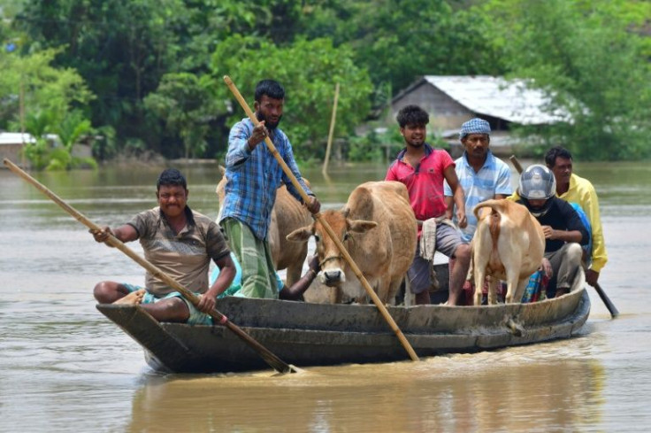 In India, around 50 people have been killed in days of flooding, landslides and thunderstorms