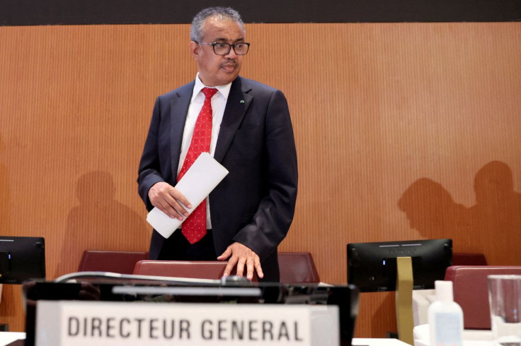 Dr Tedros Adhanom Ghebreyesus, Director-General of the World Health Organization (WHO) attends the 75th World Health Assembly at the United Nations in Geneva, Switzerland, May 22, 2022. 