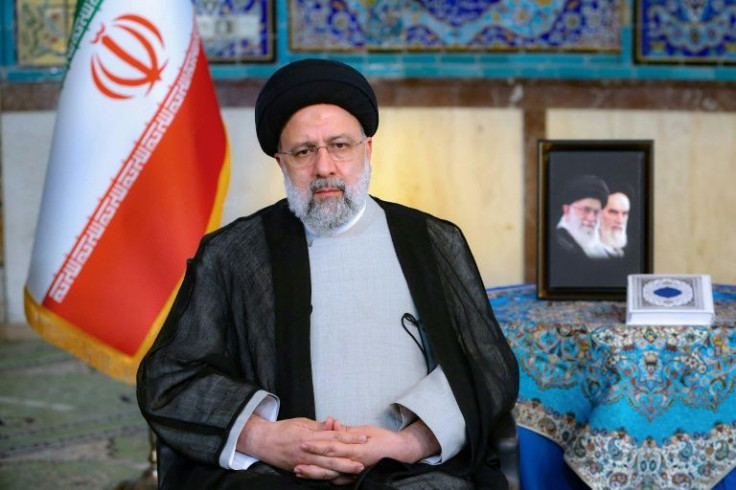 Iran's President Ebrahim Raisi, pictured delivering an Iranian New Year speech on March 20, 2020