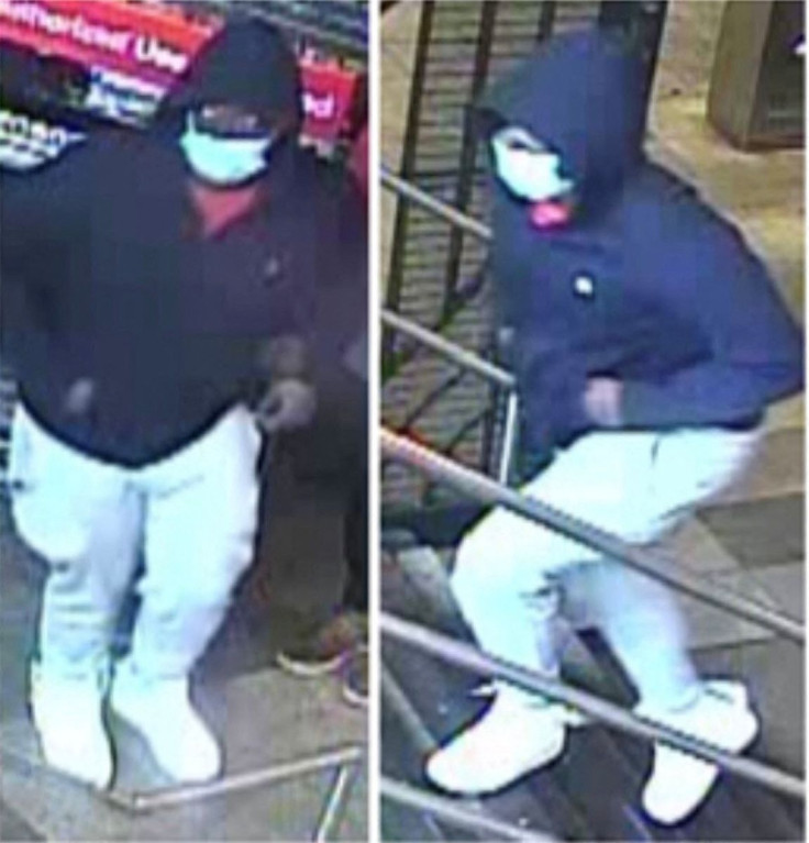 A man wanted in the fatal shooting on a New York City subway car is shown in CCTV footage released by the NYPD on May 23, 2022. NYPD/Handout via REUTERS