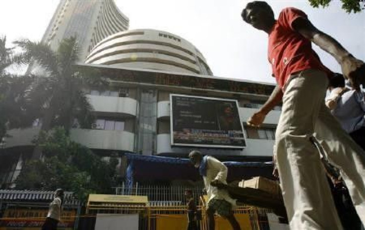 The BSE Sensex shrugged off a sluggish start and nudged higher for the first time in three sessions on Tuesday, powered by engineering conglomerate Larsen & Toubro.