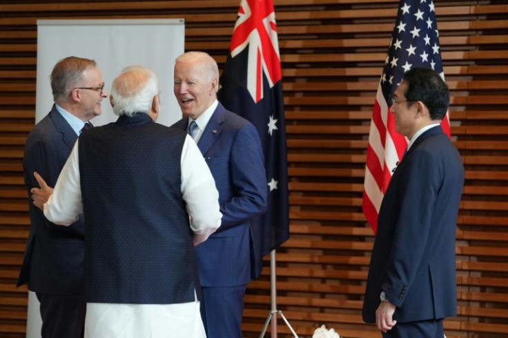After the Quad summit, Biden (2nd R) and Albanese (L) are due to hold separate bilateral talks