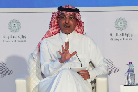Saudi Finance Minister, Mohammed al-Jadaan speaks during Saudi 2022 Budget Forum in Riyadh, December 13, 2021. 