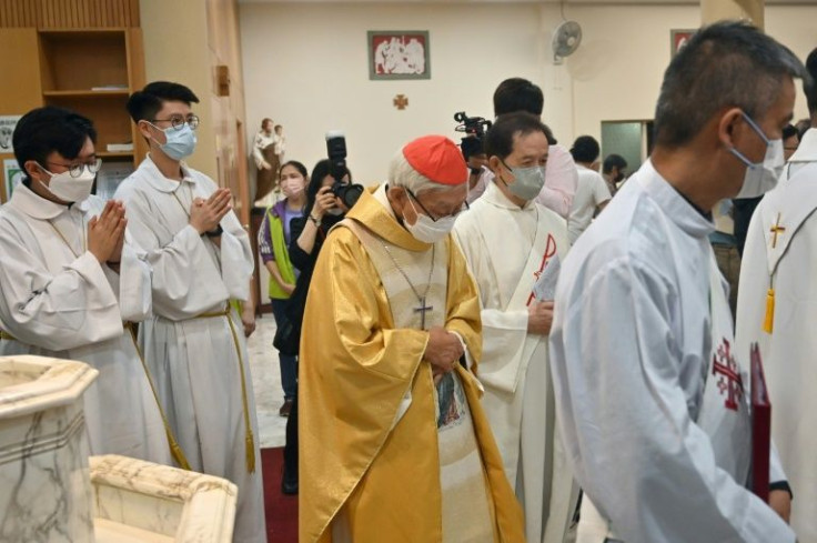 Retired cardinal Joseph Zen was arrested earlier this month with other democracy advocates under the city's national security law