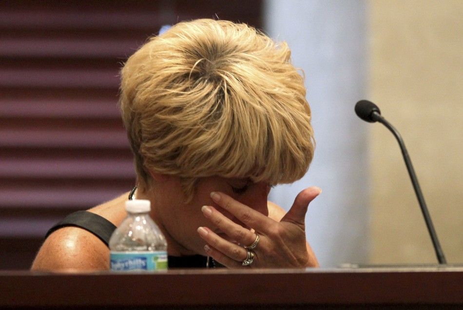 Cindy Anthony wipes away tears while testifying during her daughter Casey Anthony039s first-degree murder trial in Orlando